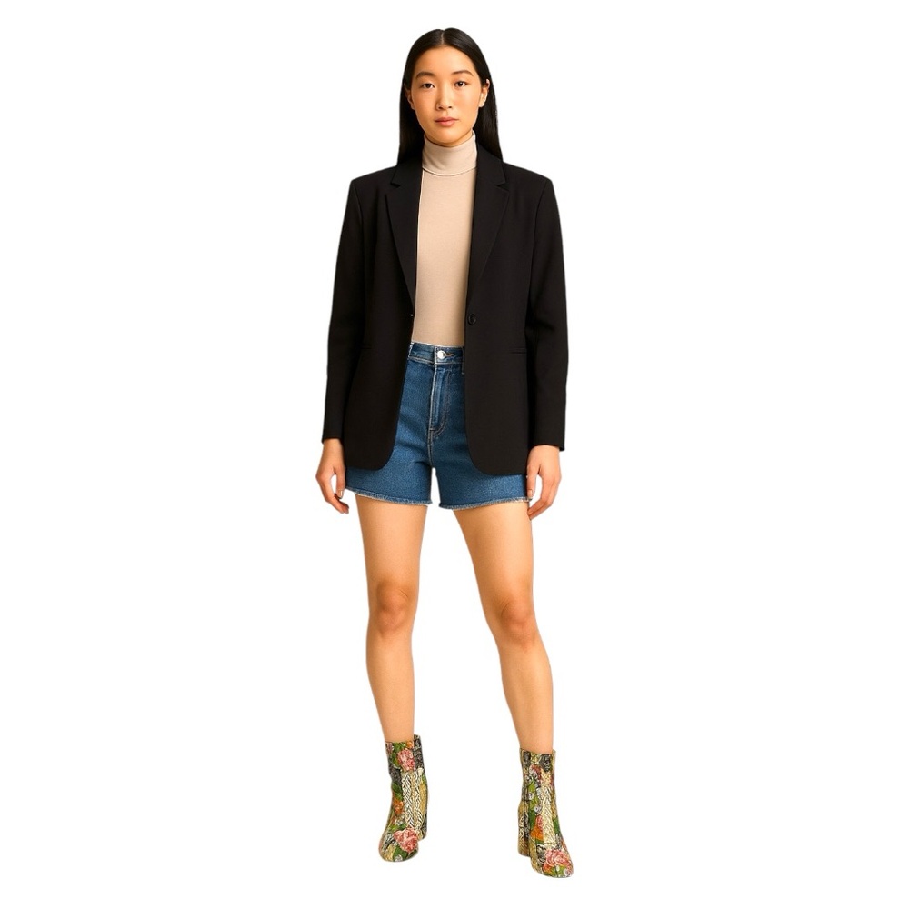 Steve Madden Black and Green Ankle Boots